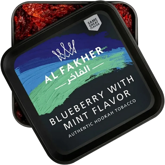 Al Fakher Blueberry Mint flavor packaging