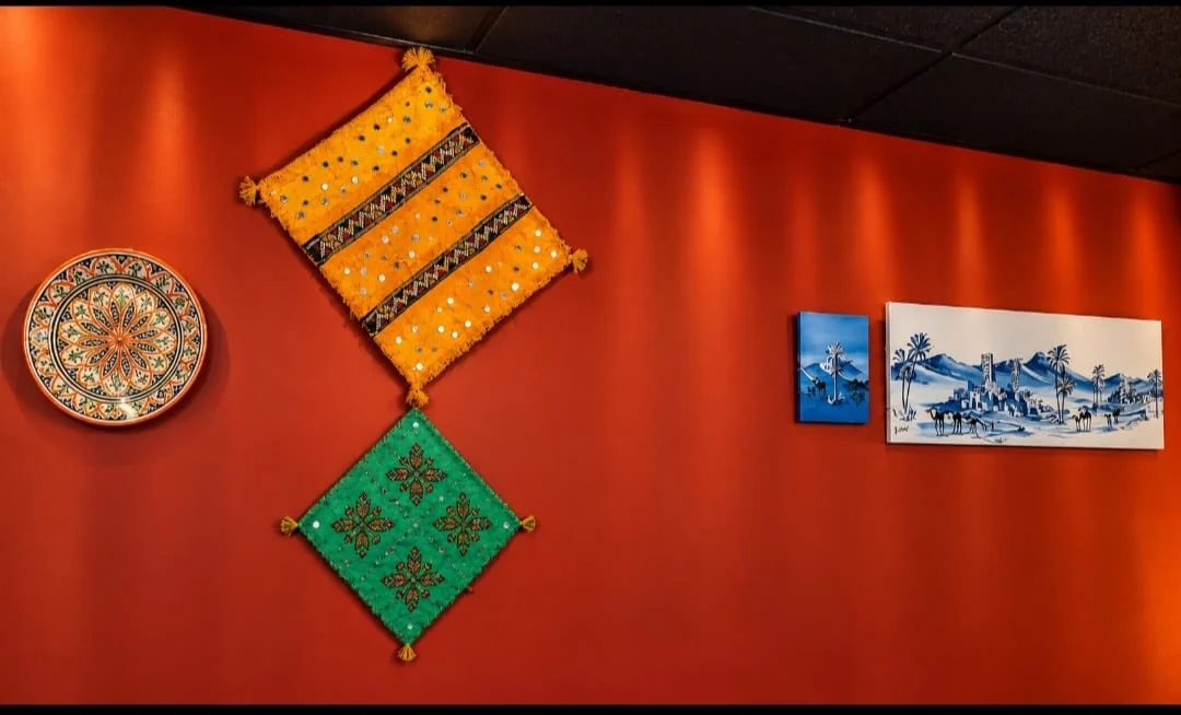 Colorful geometric wall decorations